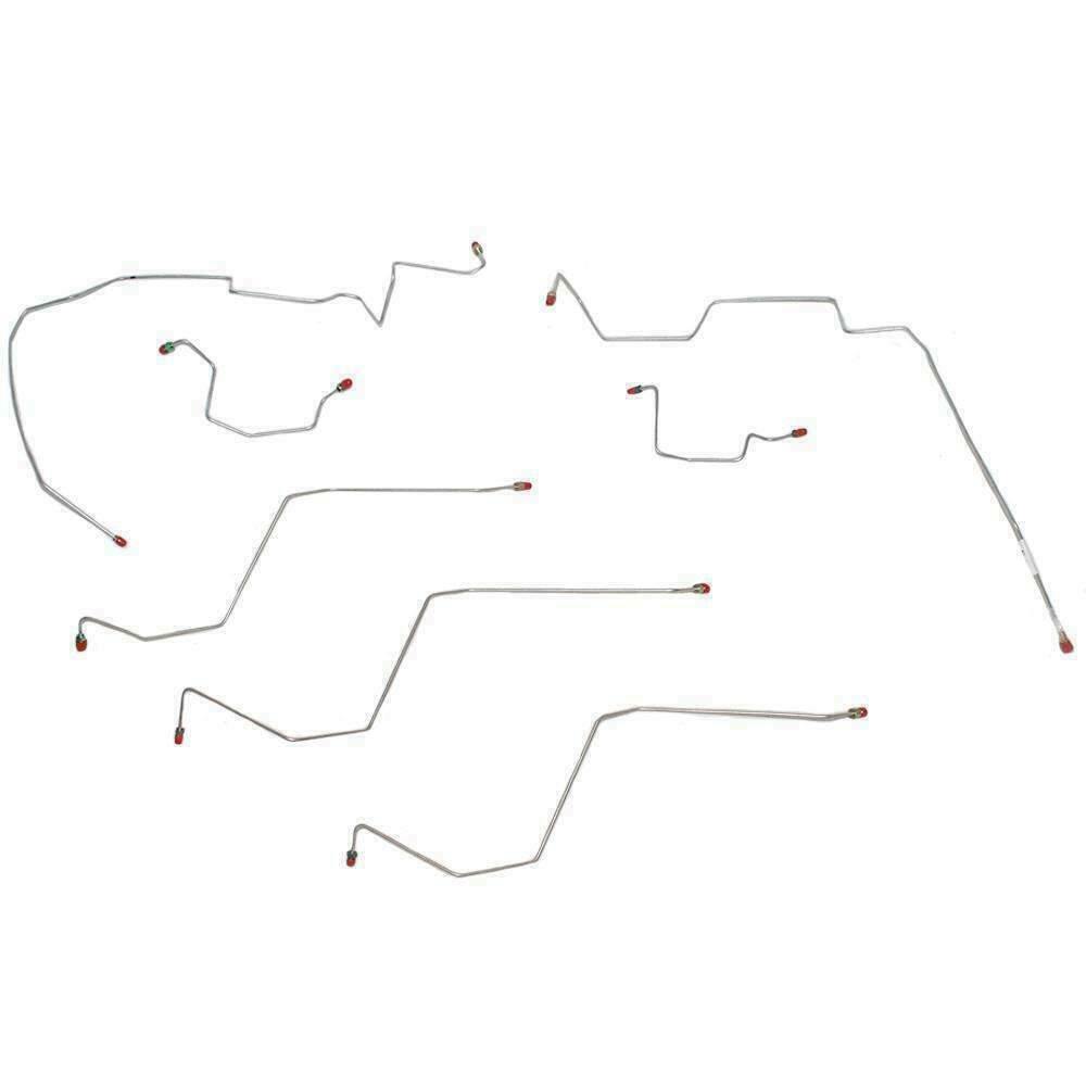 t Front Brake Line Kit For Dodge Ram 1500 2002-2005 w/ 4WD AWABS-WKT0204SS Fine Lines