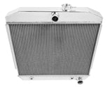 Aluminum Radiator- 2 Row - FB106 for 1955-1957 Chevy polished