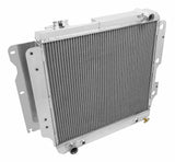 Aluminum Radiator- 2 Row - FB173 for 1989-1990 Ford polished