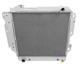 Aluminum Radiator- 2 Row - FB173 for 1989-1990 Ford polished