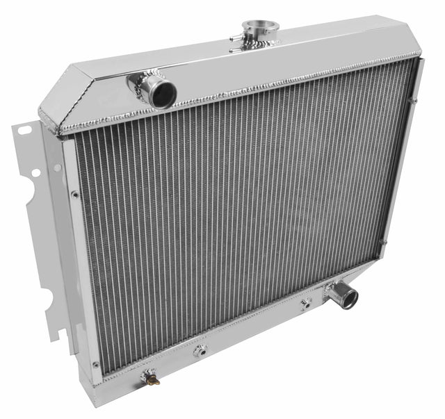 Aluminum Radiator - 2 Row - FB225 for 1973-1974 Dodge Road Runner polished