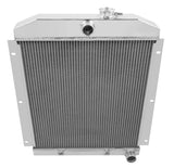 Aluminum Radiator- 3 Row - FB101 for 1947-1954 Chevy polished