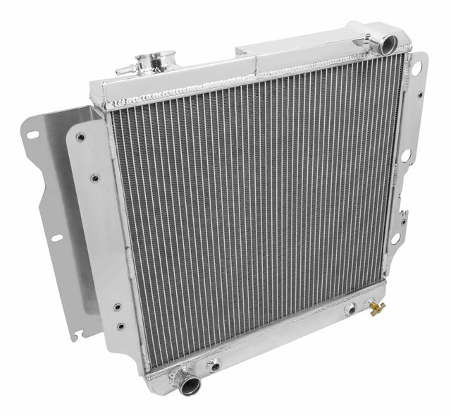 Aluminum Radiator- 3 Row - FB174 for 1989-1990 Ford polished