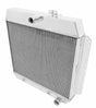 Aluminum Radiator - 3 Row - FB229 for 1953-1954 Chevy Corvette polished