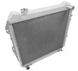Aluminum Radiator- 3 Row - FB295 for Ford polished