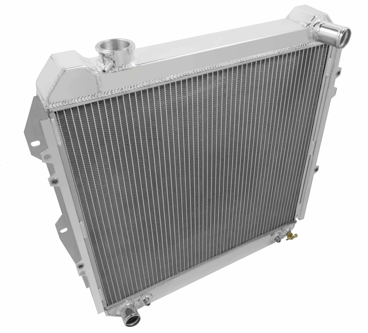 Aluminum Radiator- 3 Row - FB295 for Ford polished
