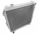Aluminum Radiator- 3 Row - FB295 for Ford polished