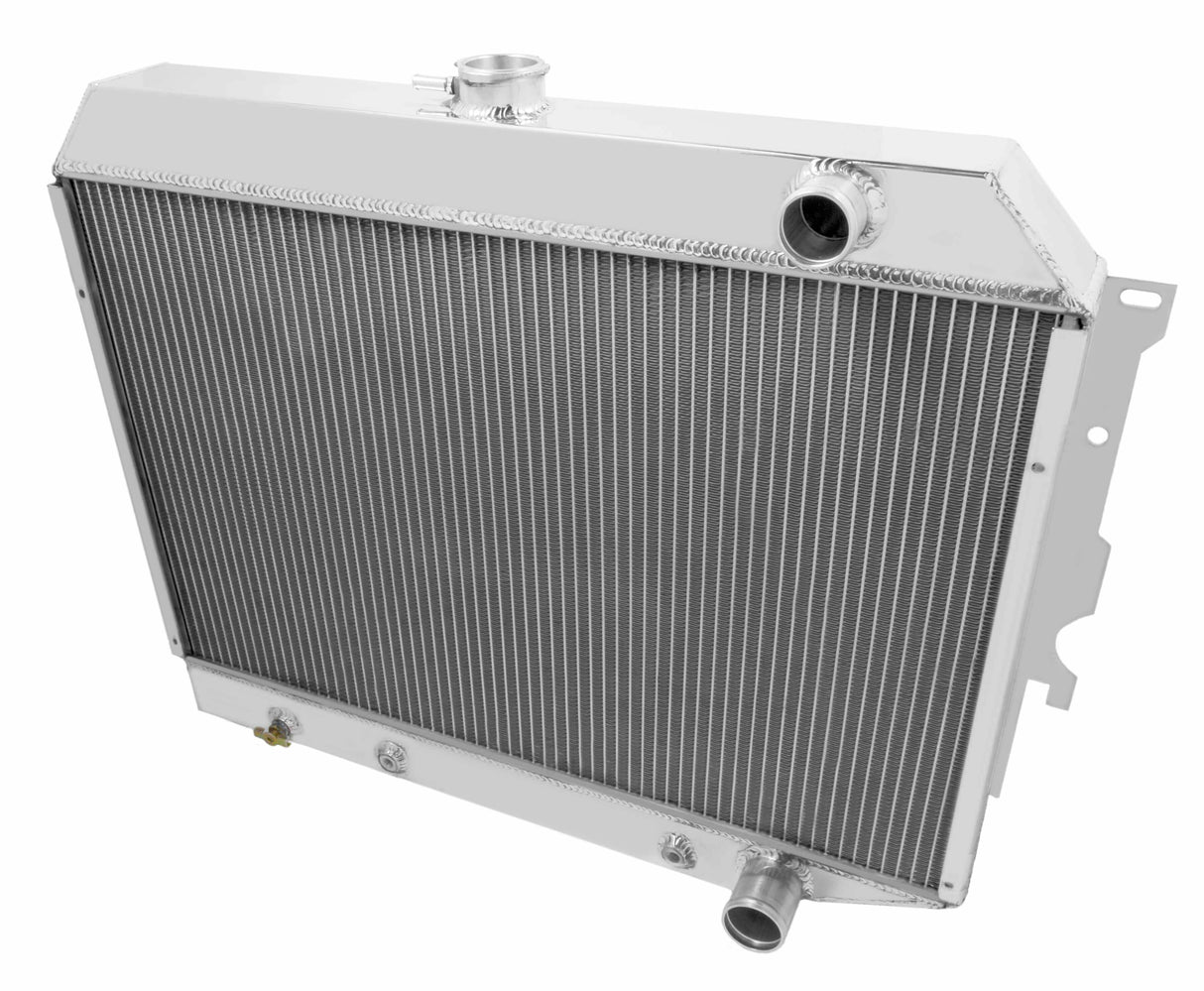 Aluminum Radiator- 3 Row - FB700 for Ford polished