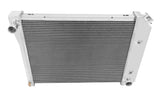Aluminum Radiator- 4 Row - FB137 for 1975-1976 Chevy Chevelle polished