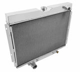Aluminum Radiator- 4 Row - FB152 for 1969-1970 Ford Mustang polished