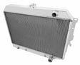 Aluminum Radiator- 4 Row - FB701 for Ford polished