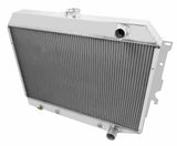 Aluminum Radiator- 4 Row - FB701 for Ford polished
