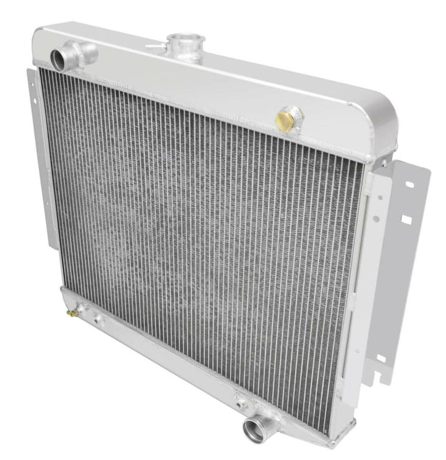 Aluminum Radiator- 4 Row - FB709 for Ford polished