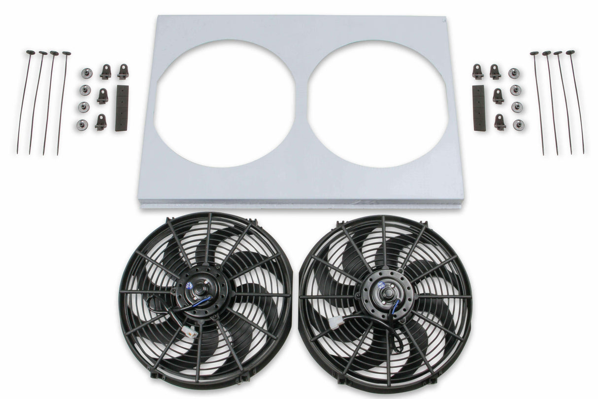Economy Fan/Shroud Package - FB522E for 1987-1988 Chevy C10 aluminum electric fan