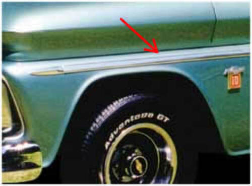 1962-1966 Chevrolet C10 Panel; Front Fender Molding - Main FSM0200