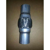 Exhaust Flex Pipe  2 x 4 with Ends Stainless Steel Double Braided