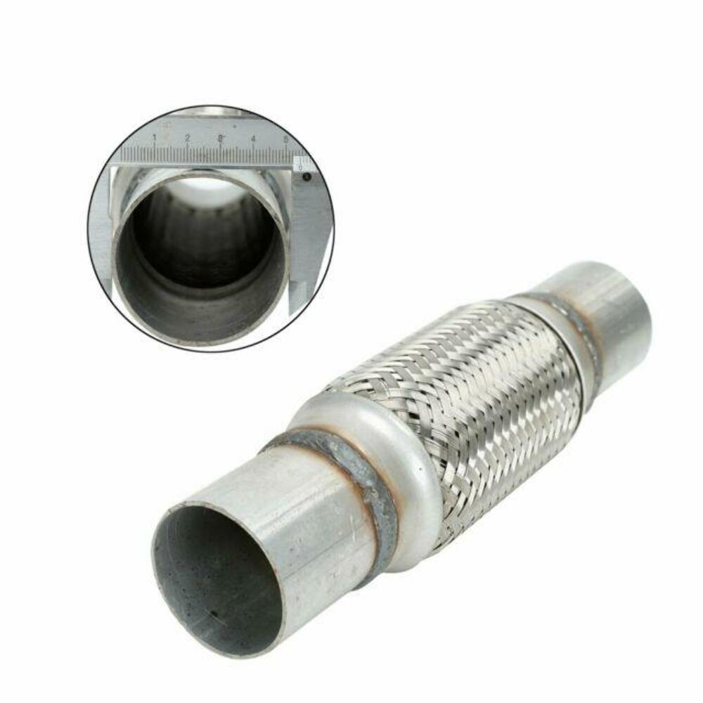 ROL exhaust flex pipe 2 1/2 inch inlet/outlet braided stainless steel mesh clamp or weld