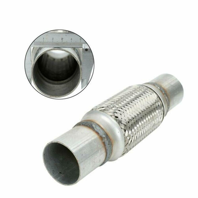 ROL exhaust flex pipe 2 1/2 inch inlet/outlet braided stainless steel mesh clamp or weld