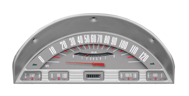 1956 Ford F-100 Truck Package Gray 6-in-One package FT56GT dash gauge cluster