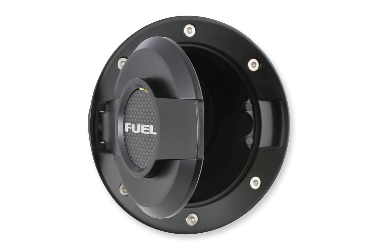 Fuel Door Assembly All Black fits Dodge Challenger 2008-20 Drake MO-210001-BLACK stainless steel aluminum