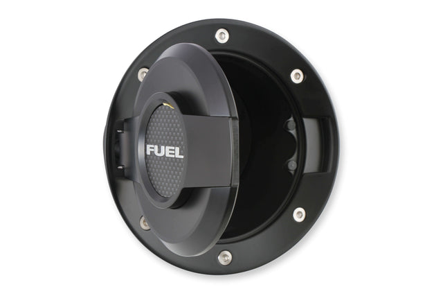 Fuel Door Assembly All Black fits Dodge Challenger 2008-20 Drake MO-210001-BLACK stainless steel aluminum