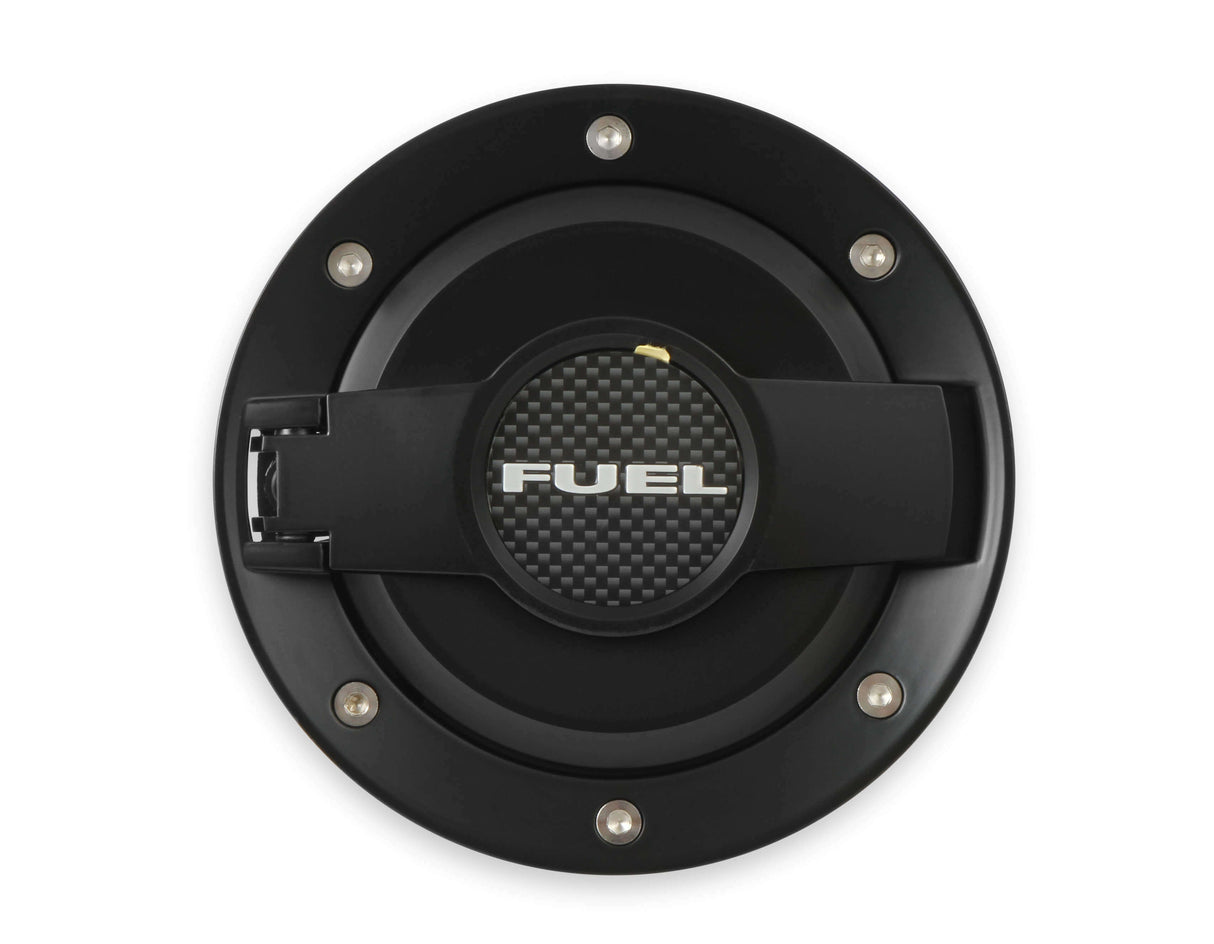 Fuel Door Assembly All Black fits Dodge Challenger 2008-20 Drake MO-210001-BLACK