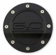 Fuel Door Black 5.0 Logo fits FordMustang 15-21 Drake MuscleCars FR3Z-6640526-5A muscle car stainless steel 6124057