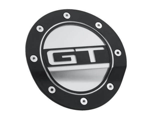 t Fuel Door Black W/Silver Accents fits Ford Mustang 15-21 Drake -FR3Z-6640526-GB Drake Muscle Cars