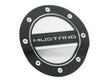Fuel Door Blk&Silver Accent fits Ford Mustang 15-19 Drake -FR3Z-6640526-MB muscle car black stainless steel