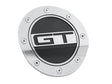 Fuel Door Silver/Black fits Ford Mustang 15-19 FR3Z-6640526-GS muscle car stainless steel 16826