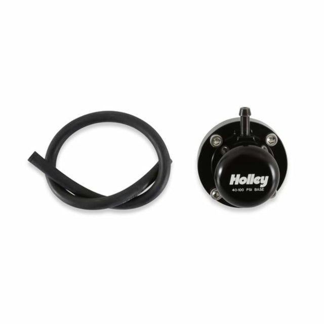 Holley FUEL PULSE DAMPER, 6AN, EXTENDED RANGE 40-100 PSI 12-1004 black stainless steel aluminum