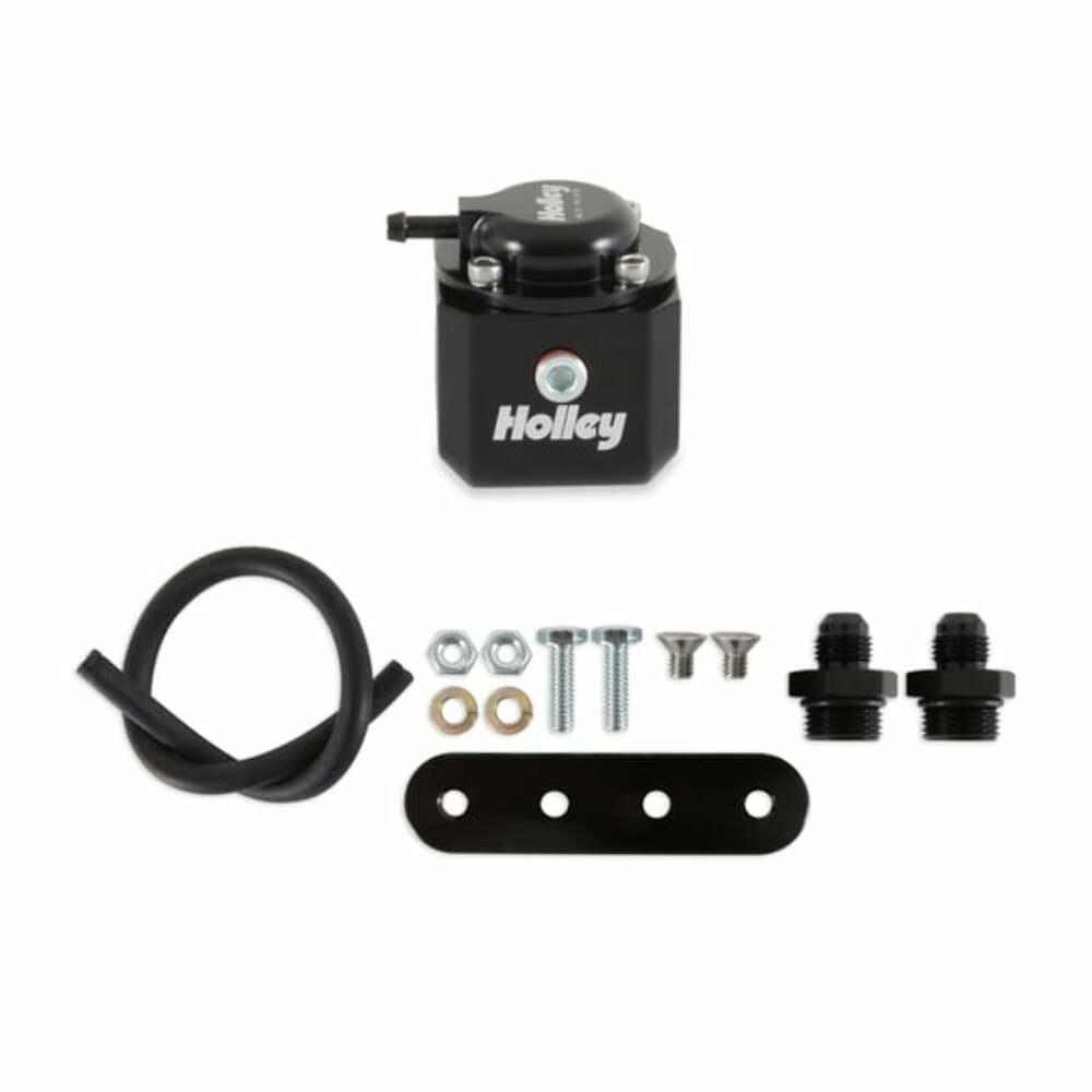 Holley FUEL PULSE DAMPER, 6AN, STANDARD RANGE 40-70 PSI 12-1006 black stainless steel aluminum