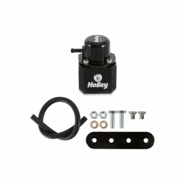 Holley FUEL PULSE DAMPER, 8AN, EXTENDED RANGE 40-100 PSI 12-1009 black stainless steel aluminum