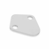 Mr. Gasket fuel pump block off plate Chevy chrome steel 1516