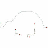 1966 Ford Galaxie Front Brake Line Kit with Power Brakes Stainless - GKT6602SS