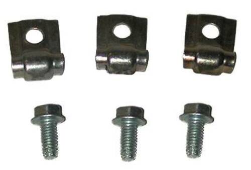 Long Gas Line Clip and Bolt Set fits 1958-1964 Chevy Bel Air GLC400 Shafer's Classic Reproductions
