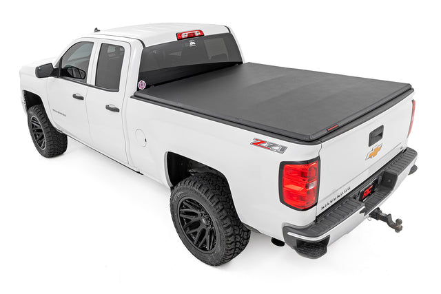 Soft Tri-Fold Bed Cover for Chevy by Rough Country