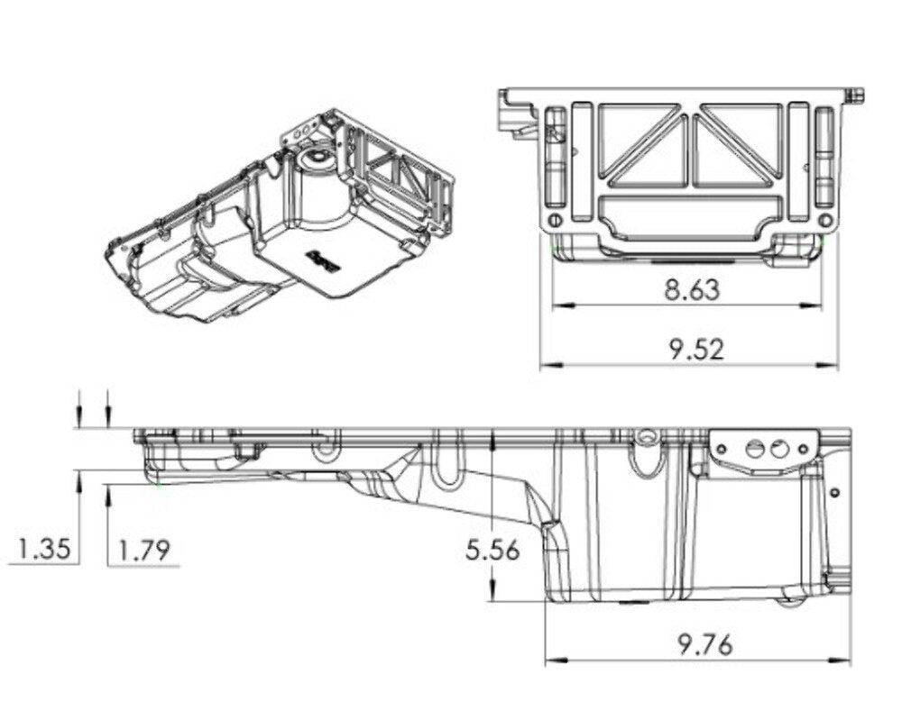 Hooker performance muffler cast-302-22