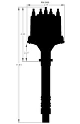 t GM Late Model HEI V8 Ext Coil Distributor - 8366 MSD