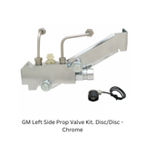 GM Left Side Prop Valve Kit. Disc/Disc - Chrome PV4CK-2 Brakes MBM