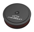 Holley GM Muscle Series Air Cleaner - Satin Black Machined - 120-220 for Chevy black polished aluminum