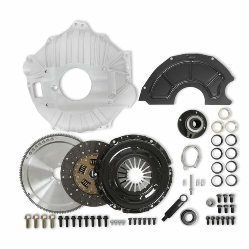 Hooker performance muffler aluminum for-1986-93-externally-balanced-small-block-chevy-engines-319-501