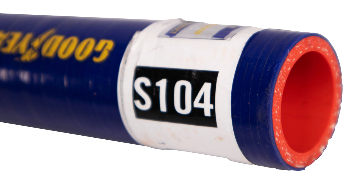 t Goodyear S104 Silicone Coolant Straight Hose,1.125in. I.D, 36 in. Length Good Year Belts