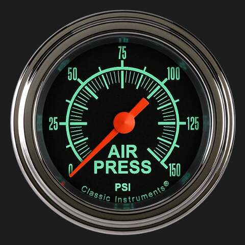 G/Stock 2 1/8" Air Pressure Gauge GS118SLF