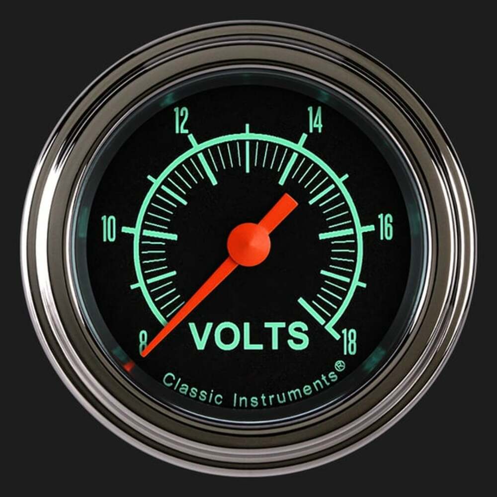 Classic Instruments G/Stock 2 1/8" Voltage Gauge GS130SLF