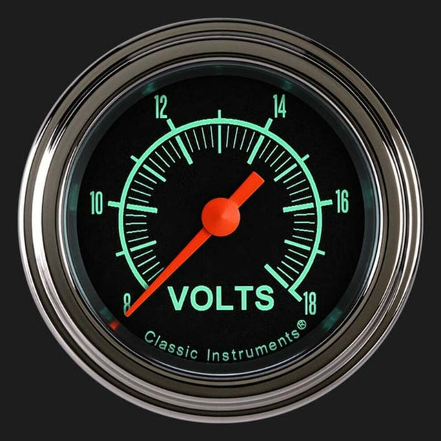 Classic Instruments G/Stock 2 1/8" Voltage Gauge GS130SLF