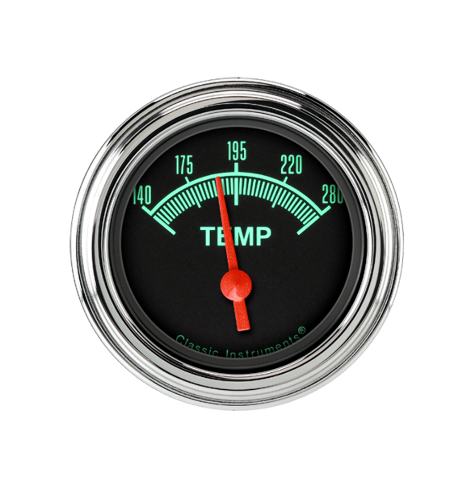 t G/Stock 2 1/8" Water Temp GS26SLF Classic Instruments