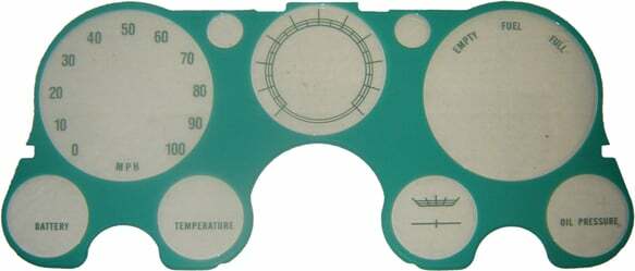 67-72 Trucks, Blazer/Jimmy Dash Bezel Lens-Without Tachometer H6049-67