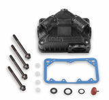 Holley Hard Core Gray Aluminum Center Hung V Bowl Kit - Primary - 134-71HB black aluminum