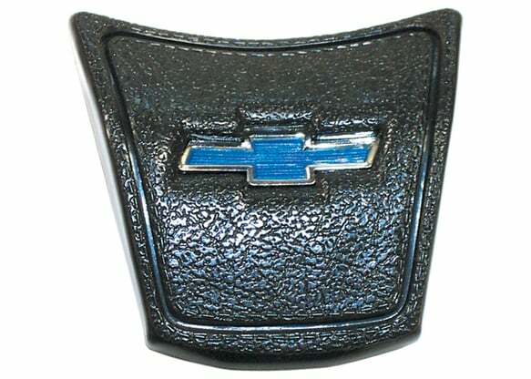 1969-72 Blazer Horn Button-Deluxe-Black-With Blue Bowtie HB10031BLACK